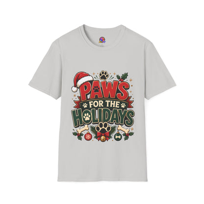 Paws for the Holidays T-Shirt — Festive Christmas Pet Lover Tee