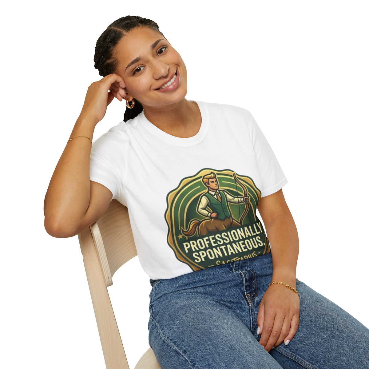 Sagittarius Archer T‑Shirt — "Professionally Spontaneous" Zodiac Tee
