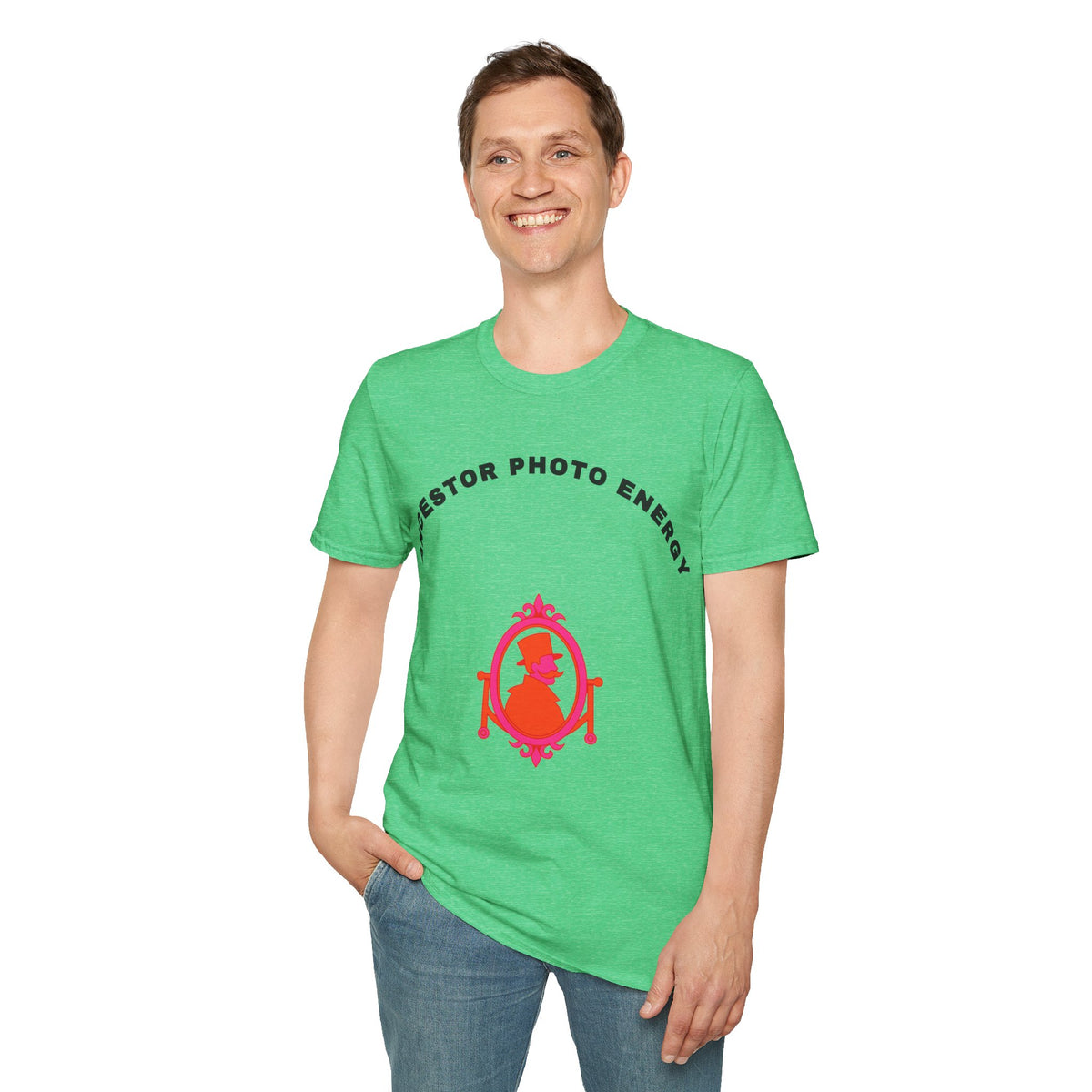 T-Shirt — 'Ancestor Photo Energy' Spiritual Retro Graphic Tee - Trending Now - September 2026