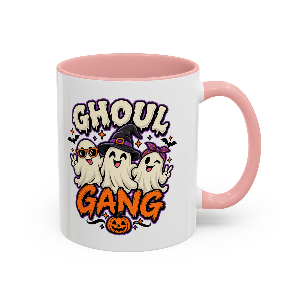 Ghoul Gang Coffee Mug — Cute Halloween Ghosts Accent Mug (11/15oz)