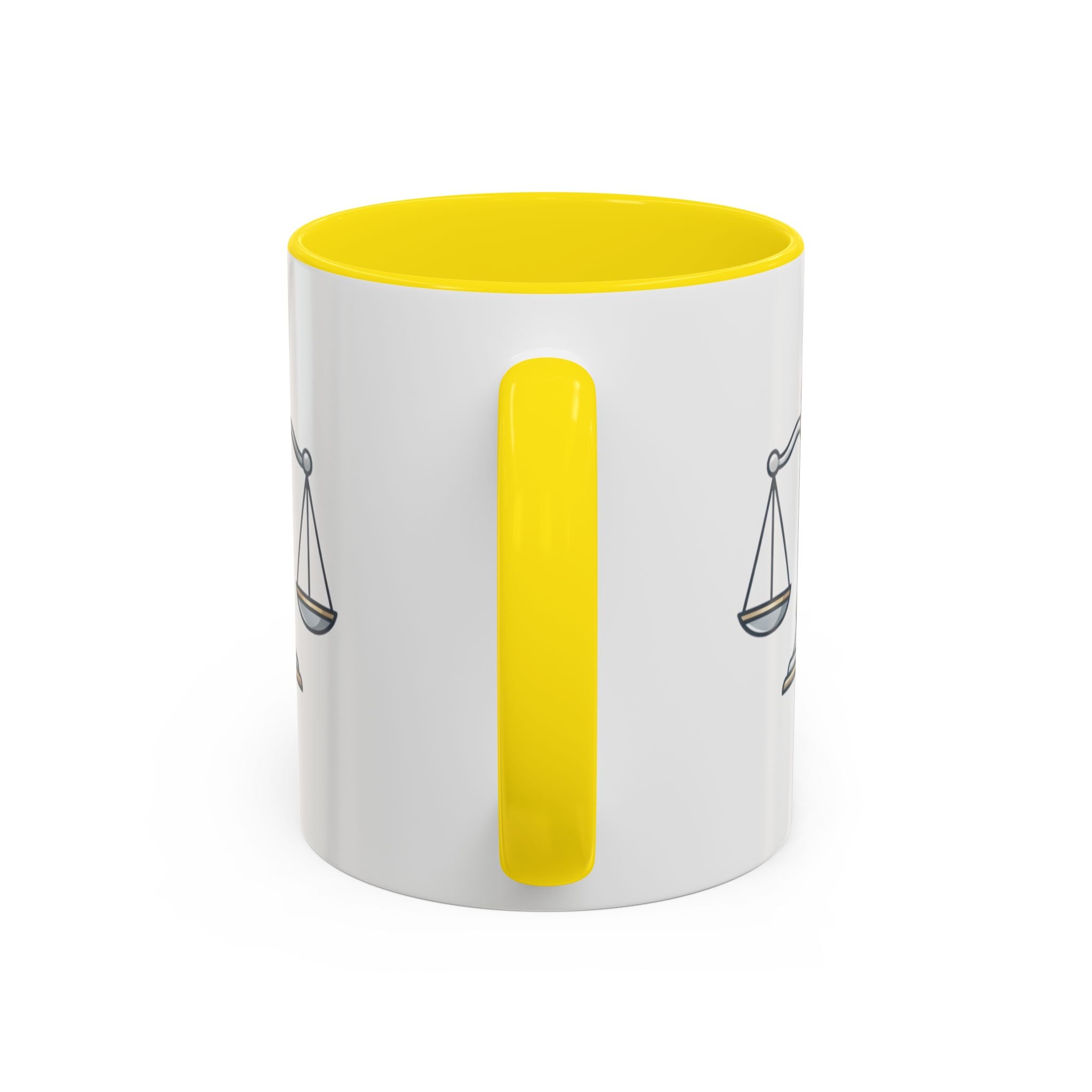 Libra Scales Accent Coffee Mug — Zodiac Libra Horoscope Gift