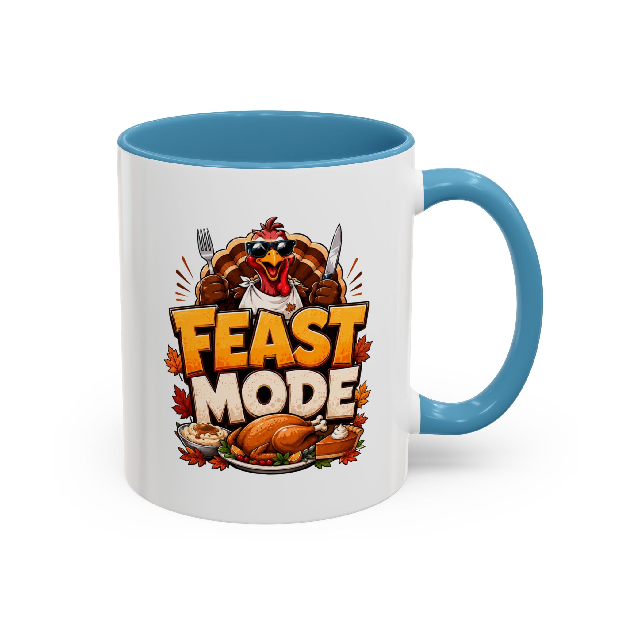 Thanksgiving Mug Feast Mode Coffee Mug — Thanksgiving Turkey Holiday Mug