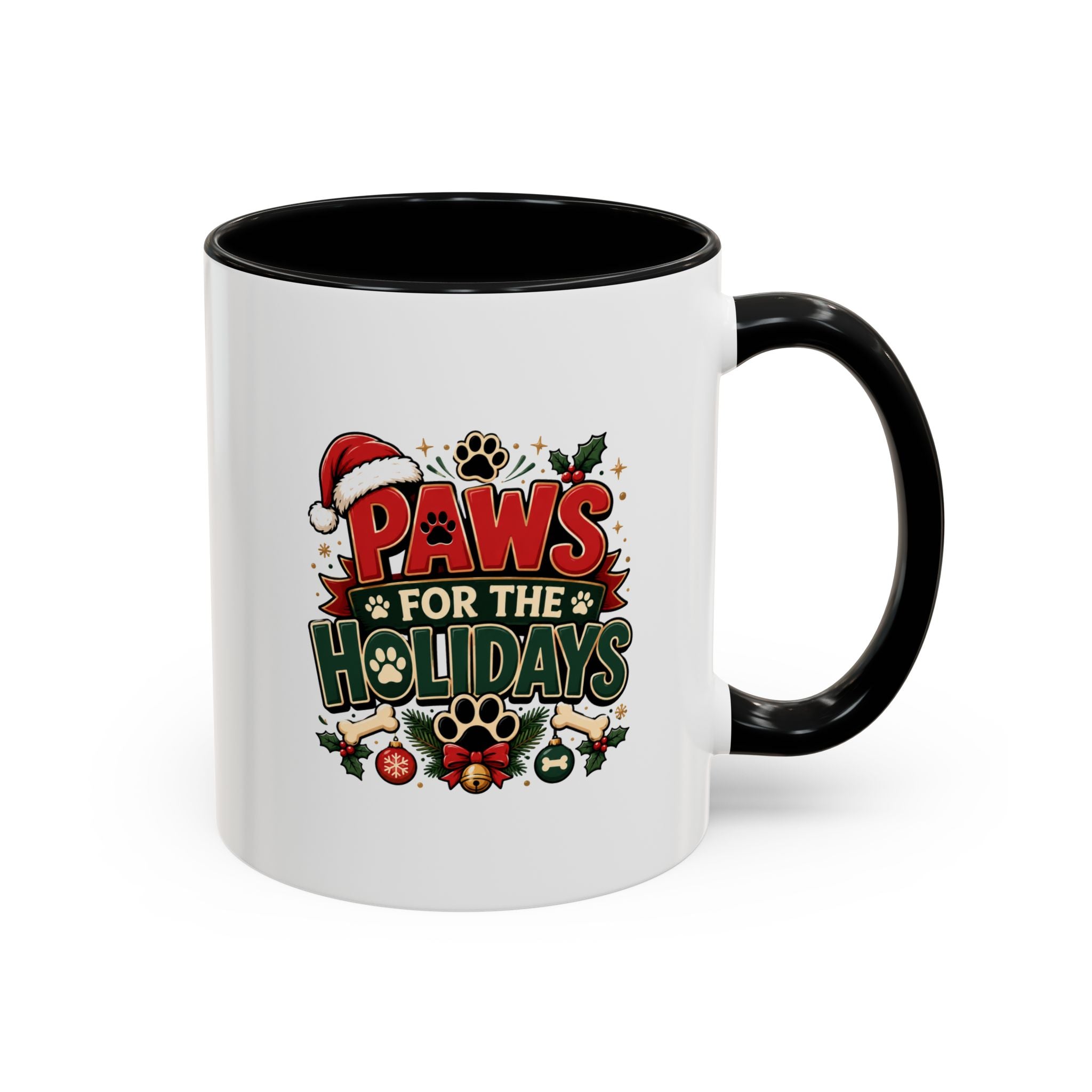 Paws for the Holidays Coffee Mug - Festive Pet Lover Accent Mug