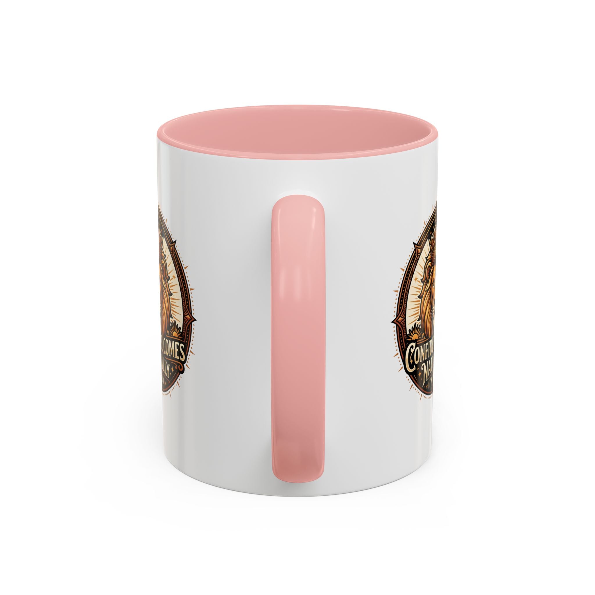 Lion Zodiac Coffee Mug - "Confidence Comes Naturally" Accent Mug (11/15oz)