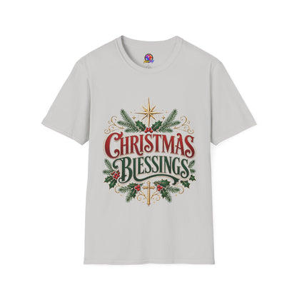 Christmas Blessings T-Shirt – Festive Holiday Graphic Tee