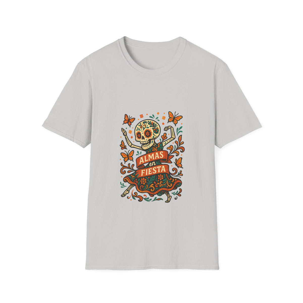 Day of the Dead Fiesta T-Shirt — Calavera Skull with 'Día de Fiesta' Design - Trending Now - October 2026