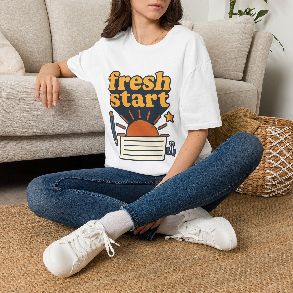 Fresh Start T-Shirt – Retro Sunrise Graphic  - Trending Now - August 2026