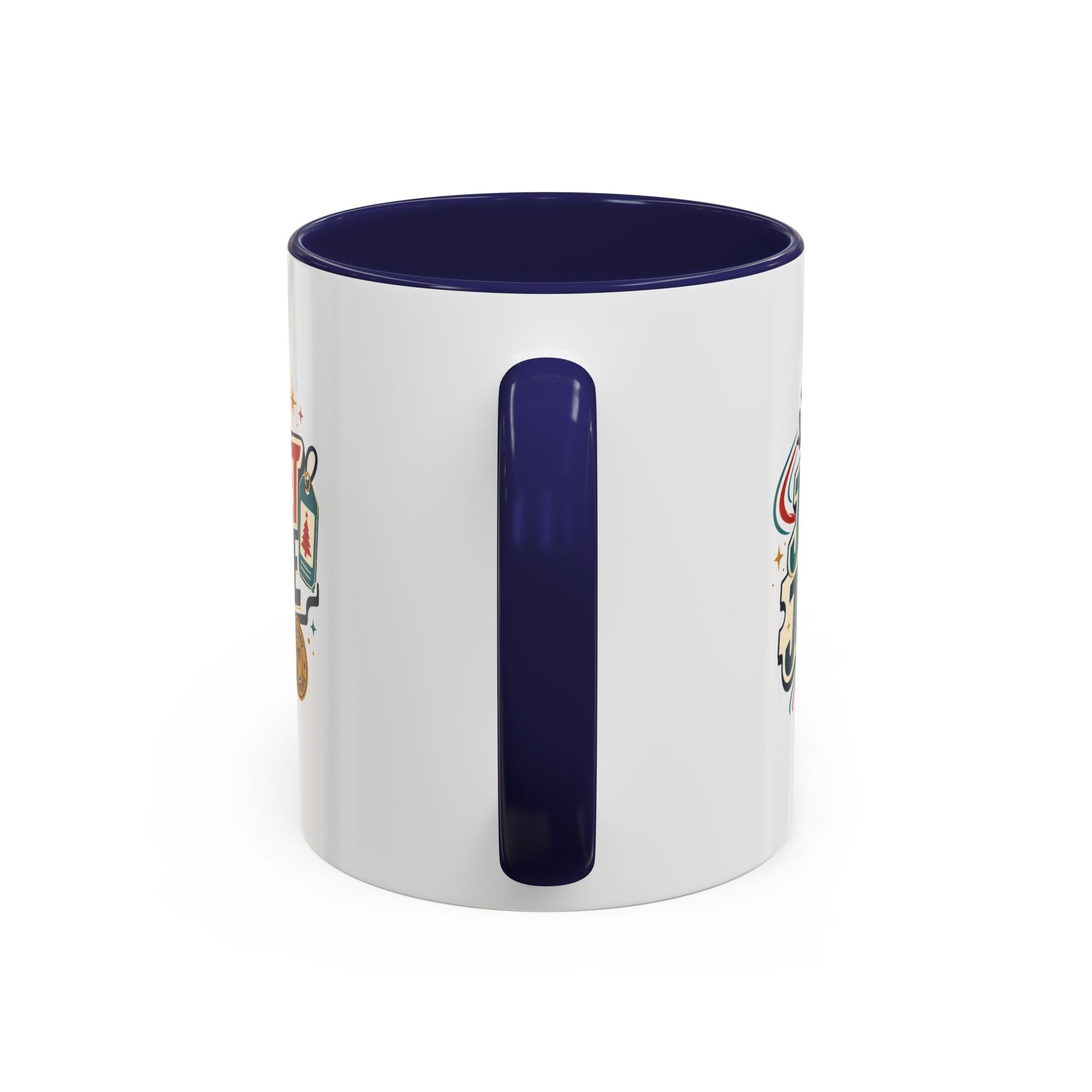 Modern Day Christmas Jet Set Jingle Coffee Mug — Holiday Travel Themed Accent Mug