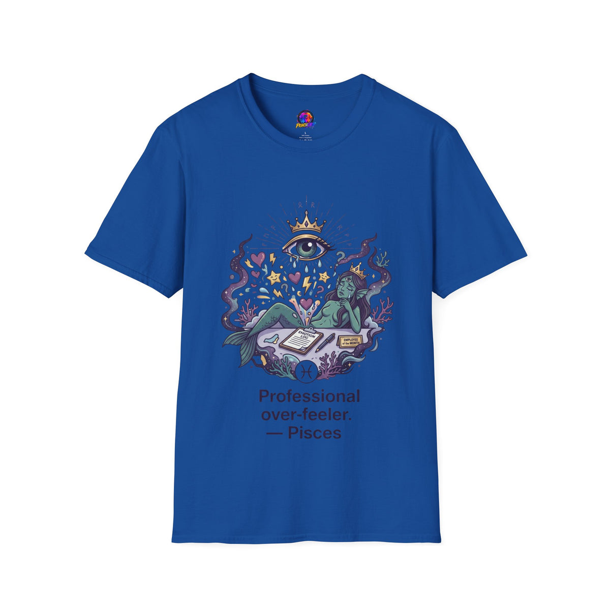 Mystic Eye Graphic T‑Shirt — 'Professional Over‑Feeler' Surreal Tee