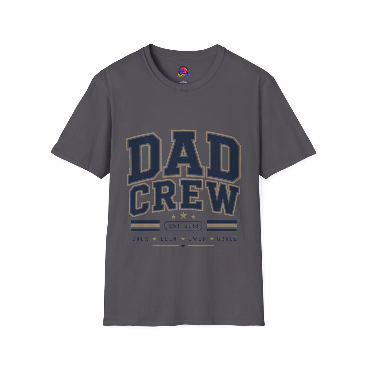 Dad Crew T-Shirt — Vintage Collegiate "DAD CREW" Father's Day Tee