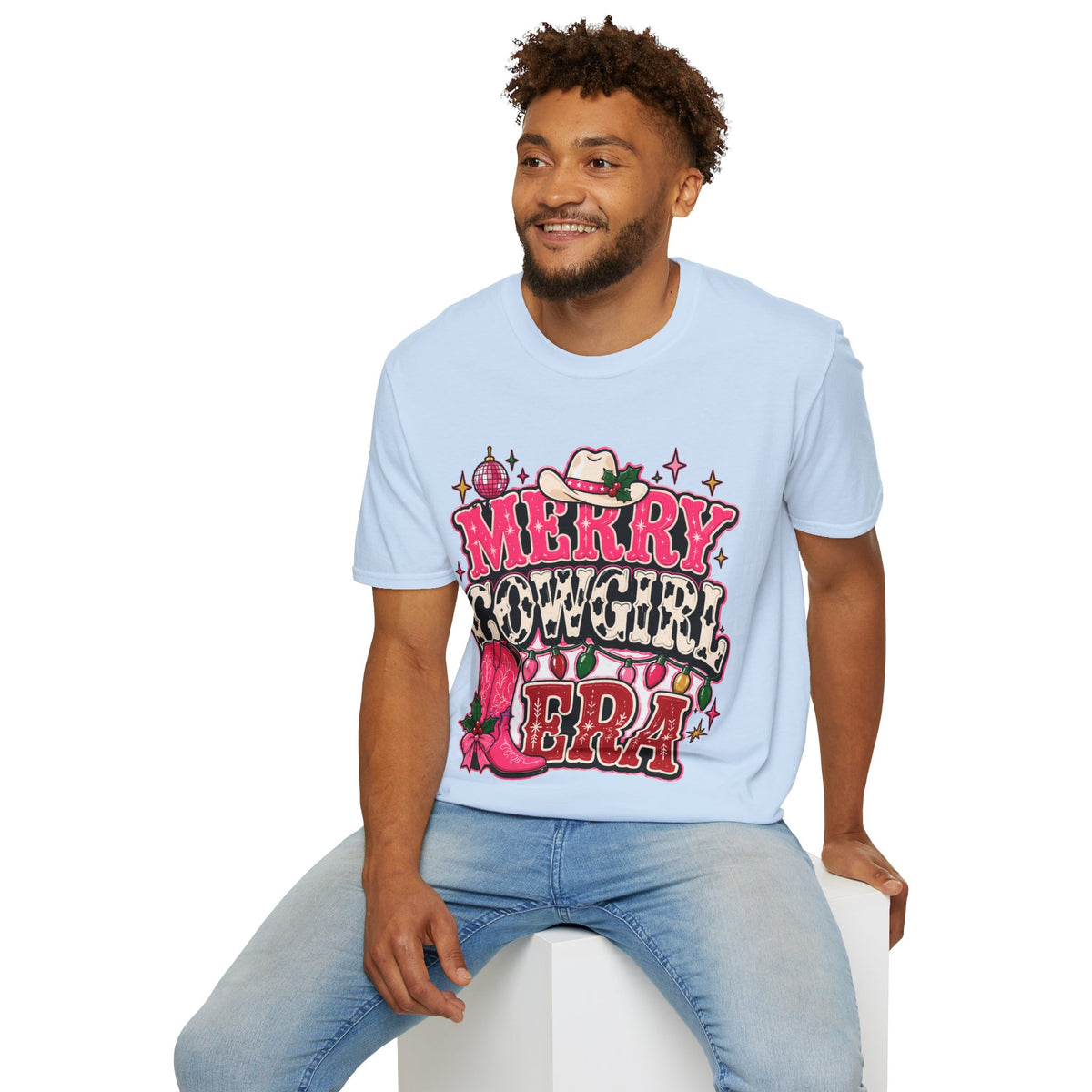 Merry Cowgirl Christmas T-Shirt