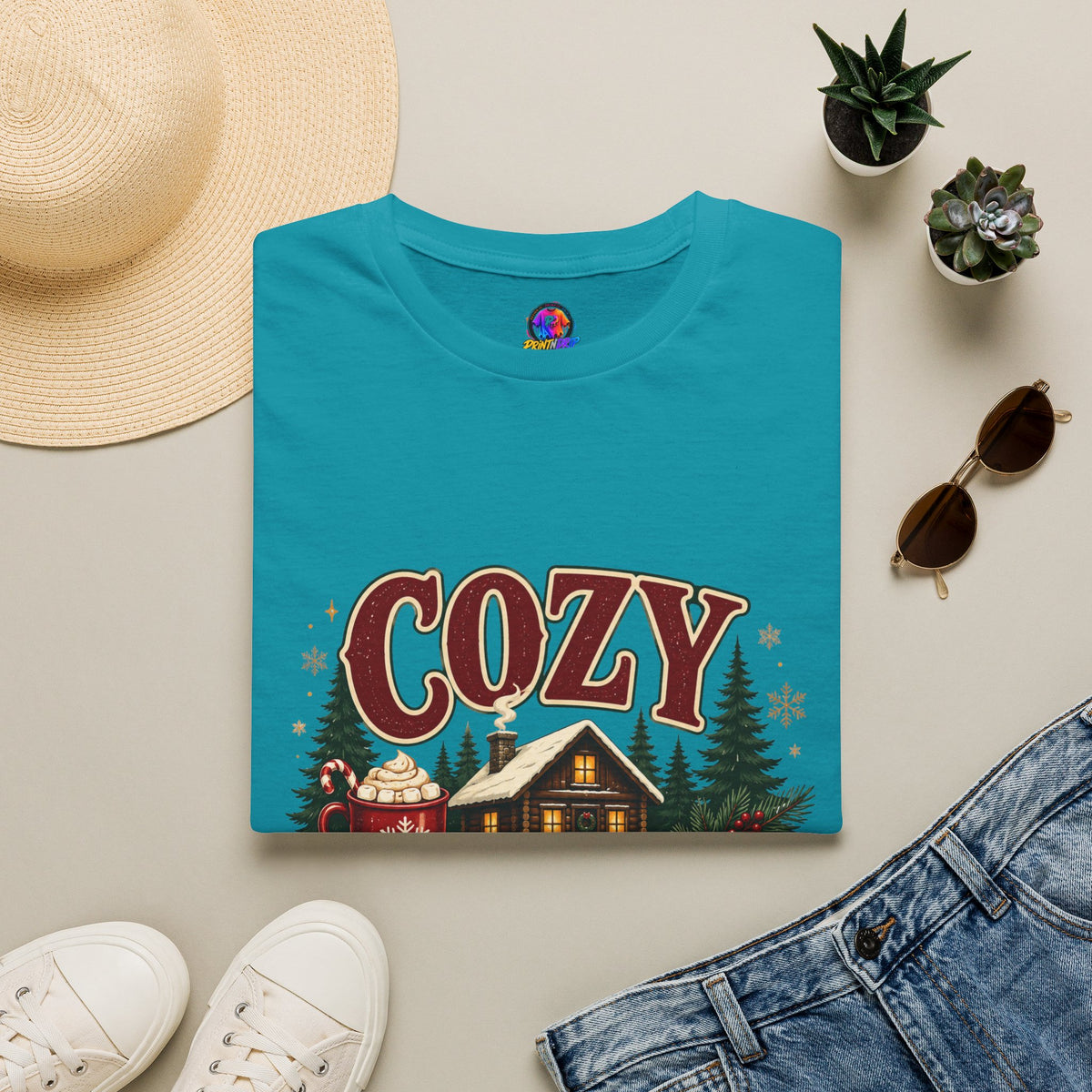 Cozy Cabin Christmas T-Shirt
