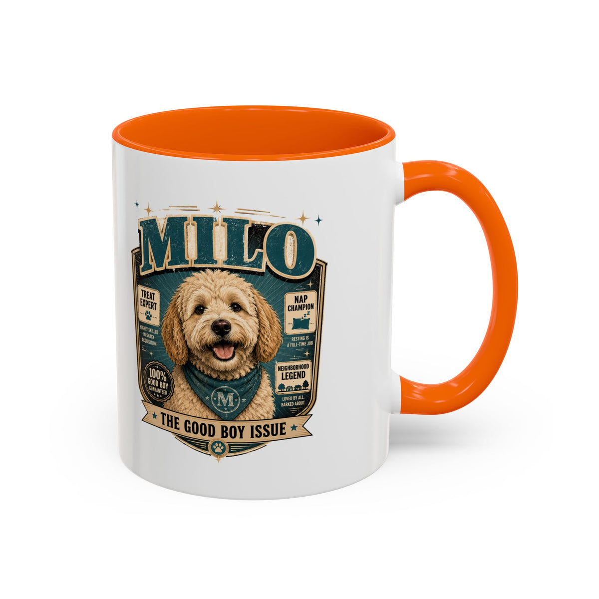 Milo Bailey Dog Dad Mom Accent Coffee Mug