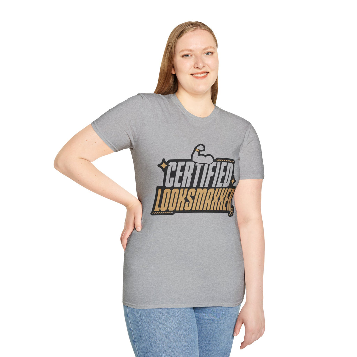 Certified Looksmaxxer T-Shirt — Funny Fitness & Glow-Up Tee - Trending Now - August 2026