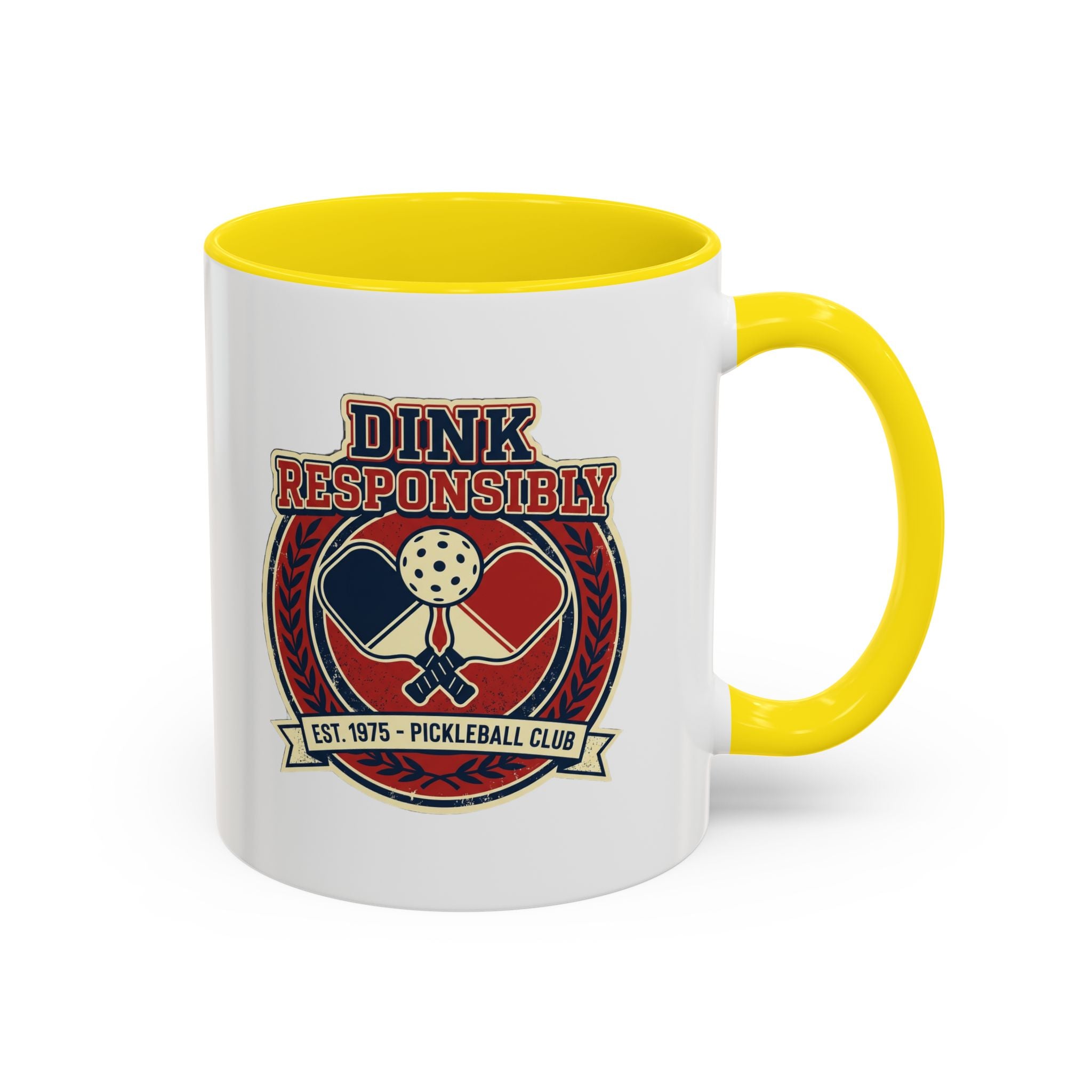 Funny Pickleball Coffee Mug - "Dink Responsibly" Accent Mug
