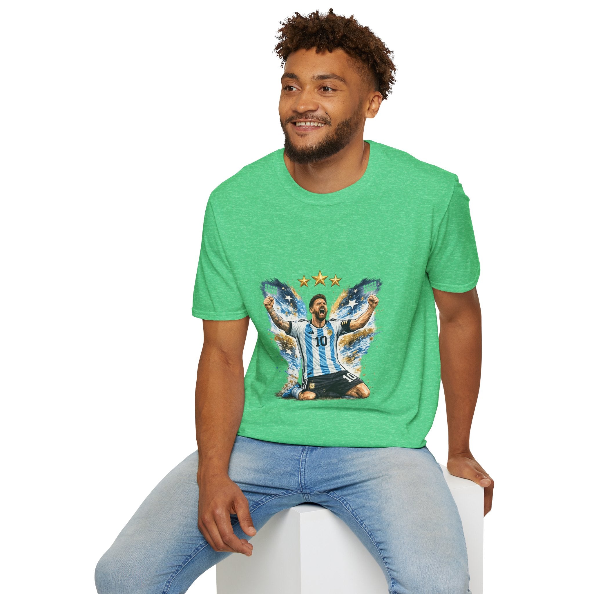 Argentina Soccer Legend Argentina T-Shirt — Celebratory Messi Design