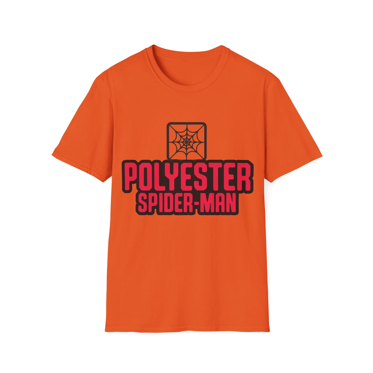 Spider-Man Polyester Graphic Tee — Bold Retro Logo Spiderweb T-Shirt - Trending Now - August 2026