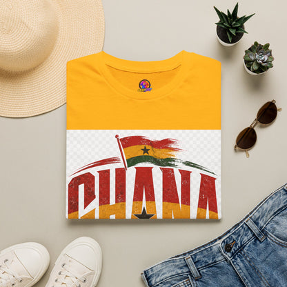 Ghana Flag Soccer T-Shirt — Retro Ghana Pride Football Tee