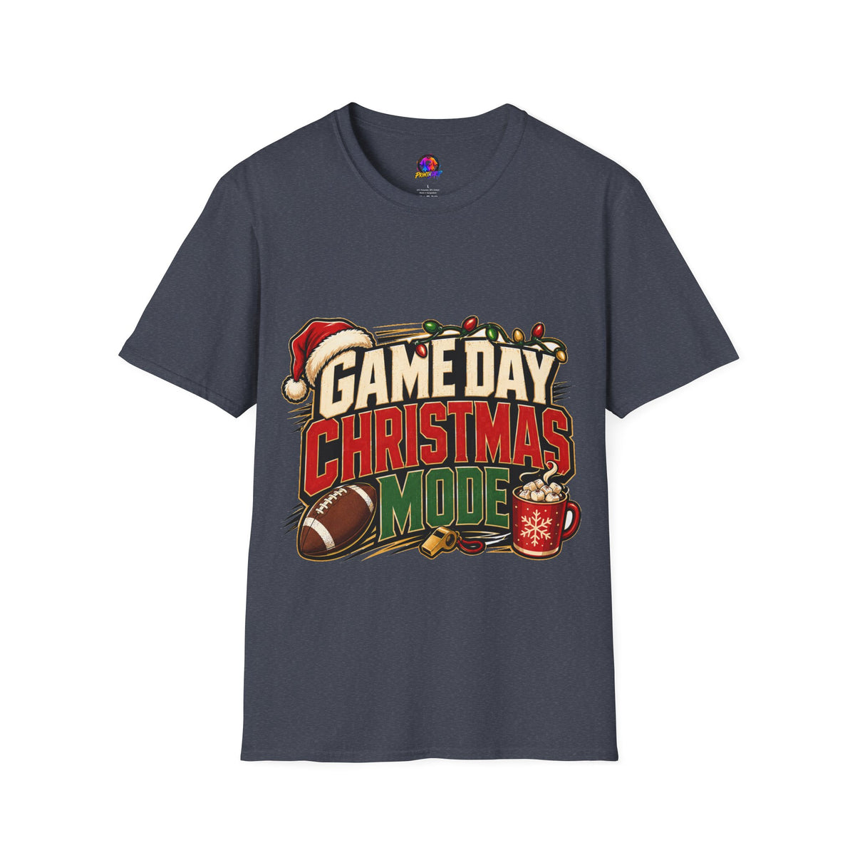 Game Day Christmas T-Shirt — Football Holiday Mode Tee