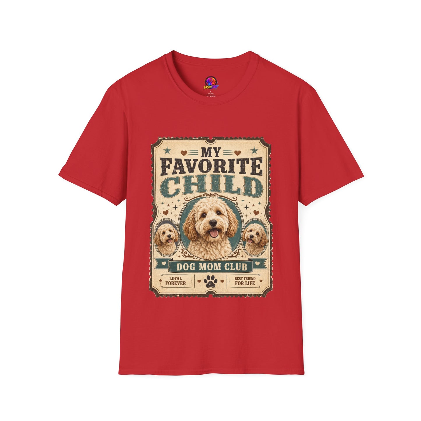 Favorite Child T-Shirt — "My Favorite Child" Dog Mom Club Vintage Tee