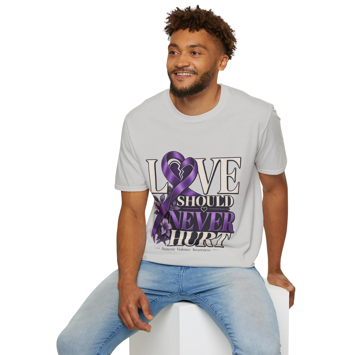 Love Should Never Hurt Domestic Violence Awareness T-Shirt