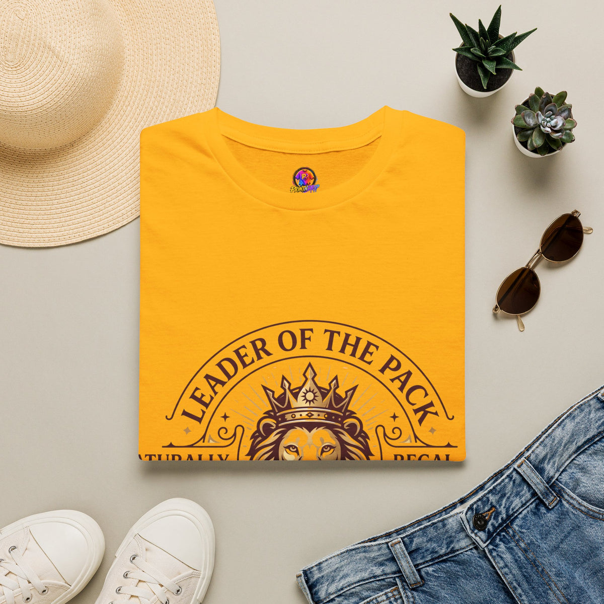 Leo Leader of the Pack T-Shirt — 100% Leo Zodiac Lion Tee
