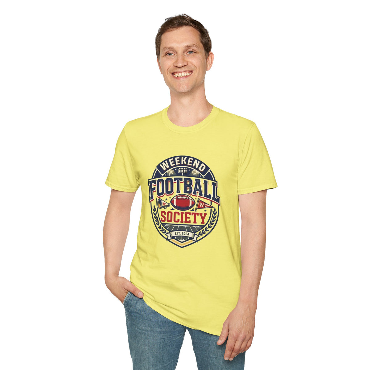 Weekend Football Pocket Graphic T‑Shirt — Retro American Football Logo Tee - Trending Now - August 2026