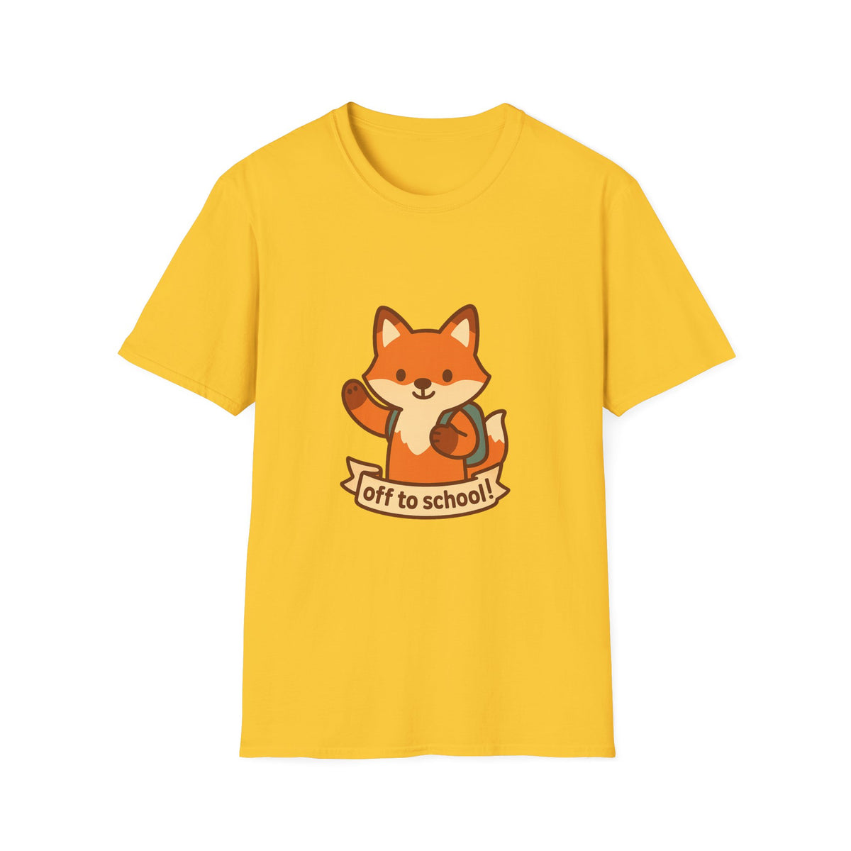 Cute Fox "Off to School" T-Shirt — Kids/Teacher Back-to-School Tee - Trending Now - August 2026