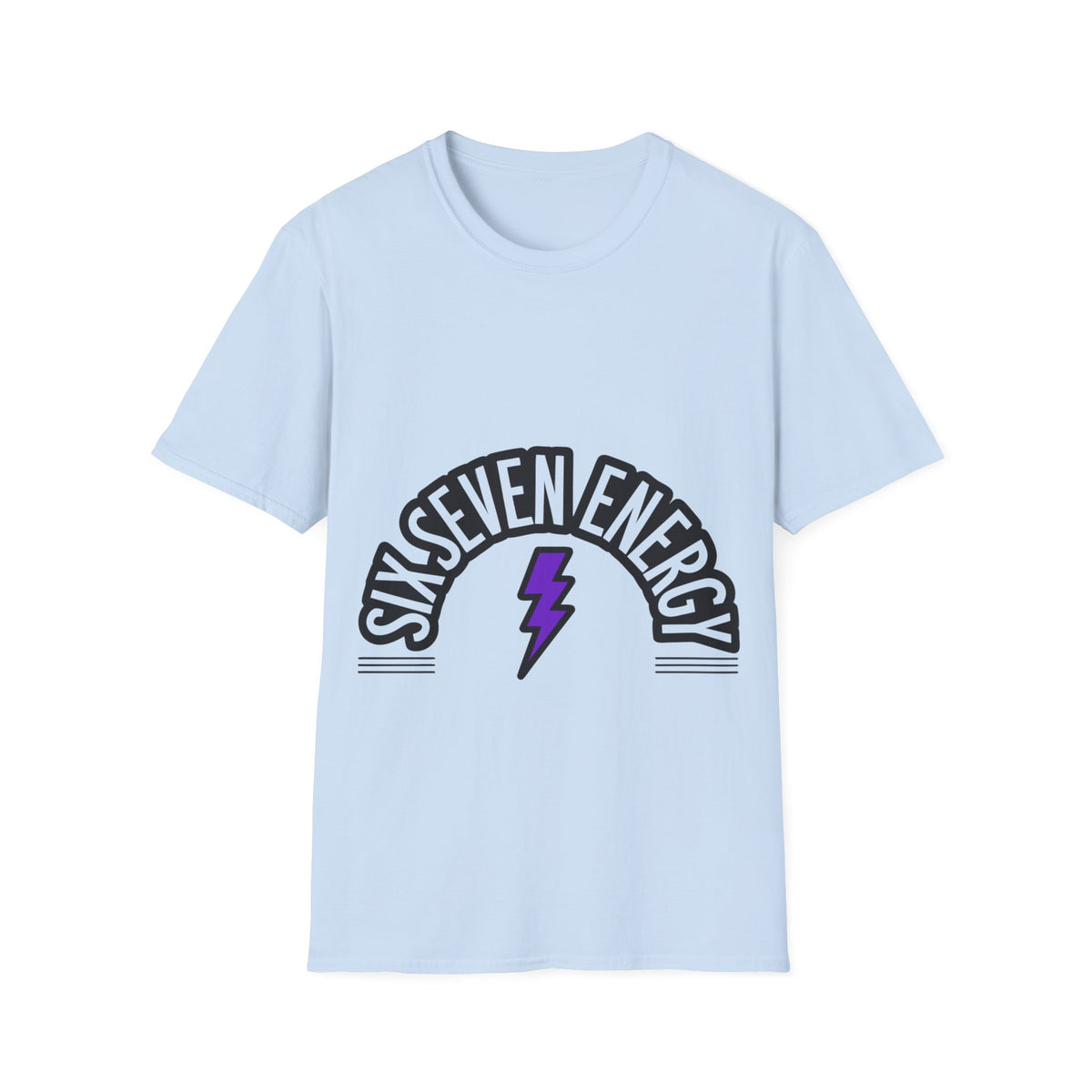 Six Seven Energy Retro Lightning Tee - Bold Slogan Punk Rock Graphic T-Shirt - Trending Now - September 2026