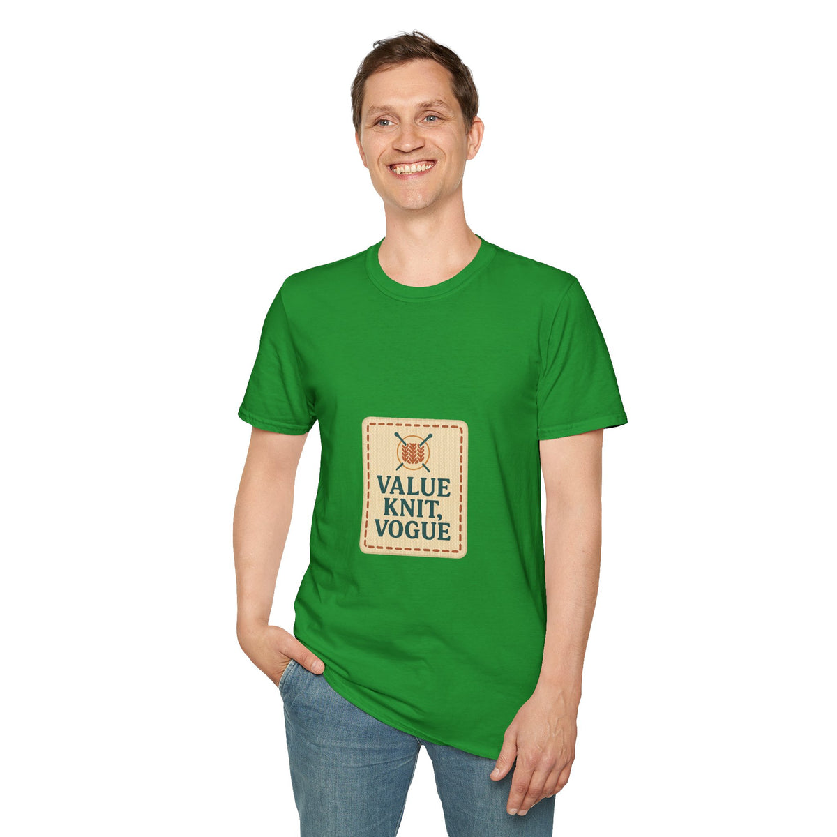 Value Knit Vogue T-Shirt — Vintage Knitting Graphic Tee - Trending Now - October 2026