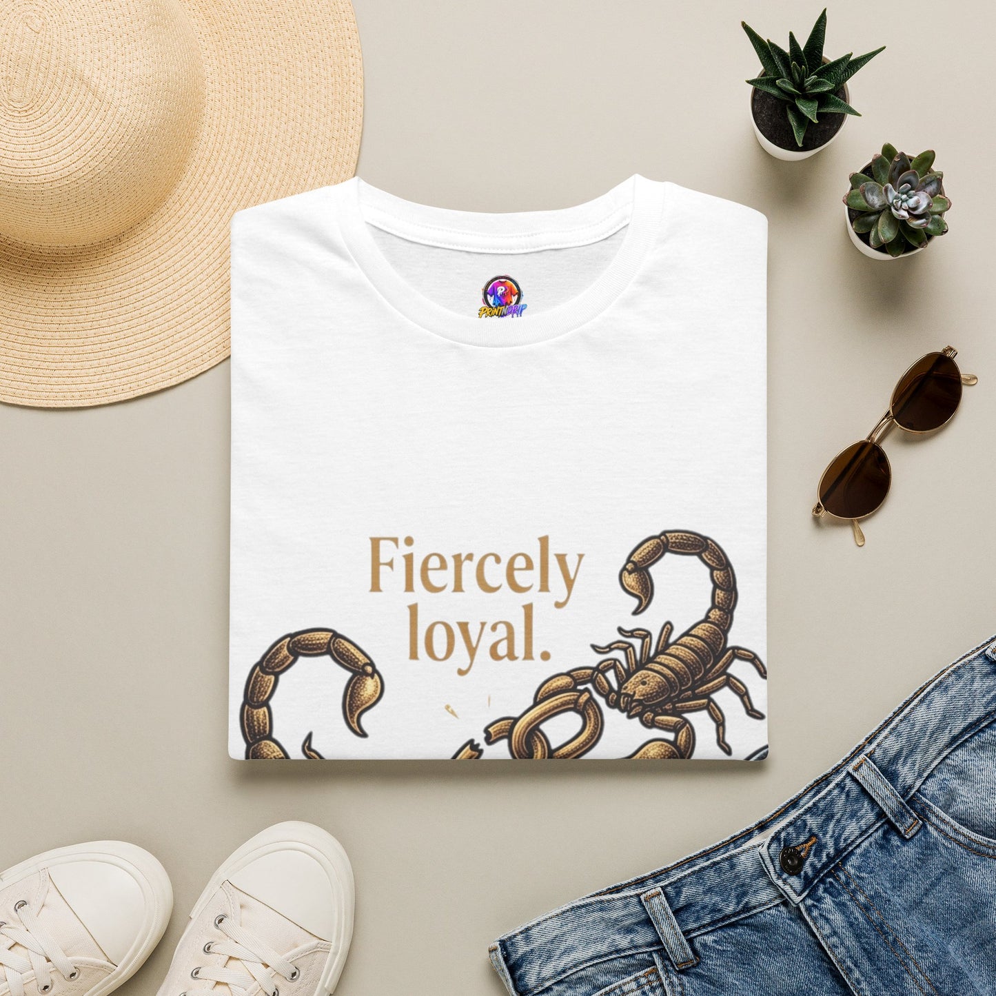 Scorpio T-Shirt — Fiercely Loyal, Easily Detached Zodiac Tee