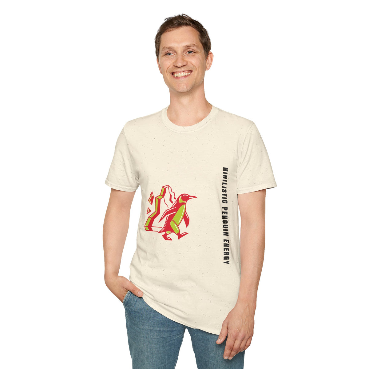 Penguin Mountains T-Shirt — Stylized Colorblock Penguin Graphic Tee - Trending Now - September 2026