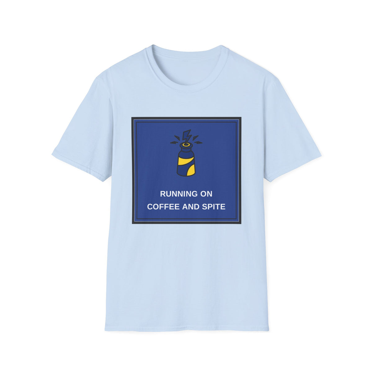 T-Shirt — Running on Coffee and Spite Graphic Tee - Trending Now - August 2026