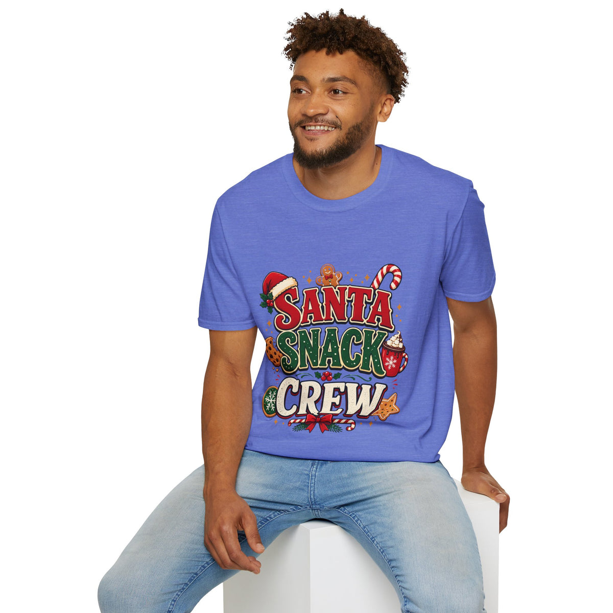 Santa Snack Crew T-Shirt — Christmas Cookie Holiday Tee