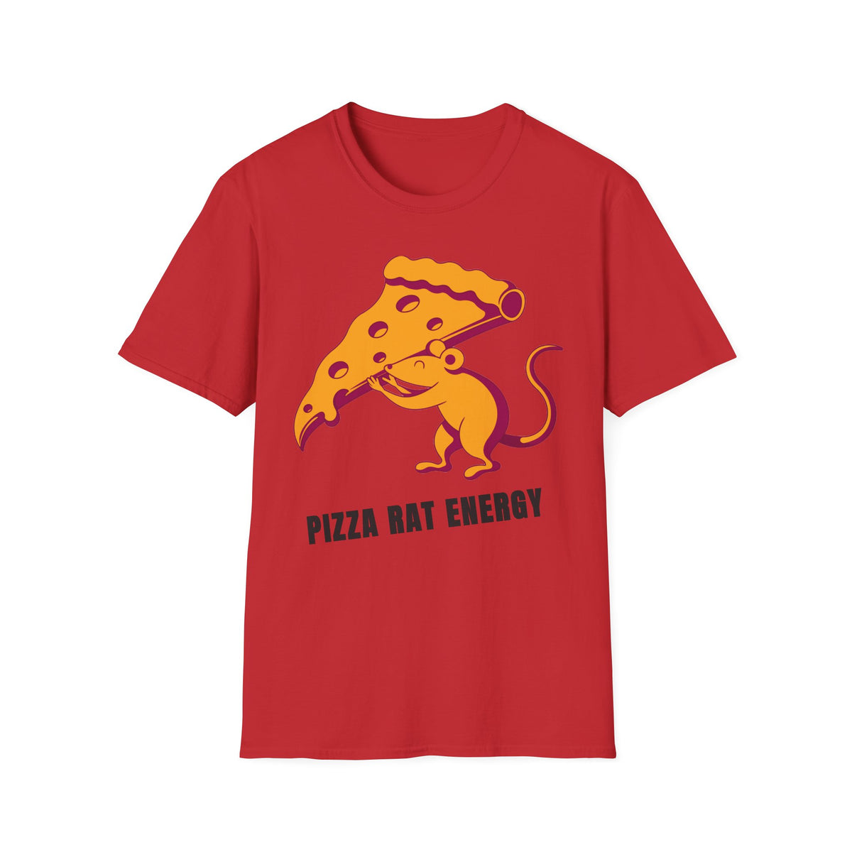 Pizza Rat Energy T-Shirt — Funny Pizza Slice & Rat Graphic Tee - Trending Now - September 2026