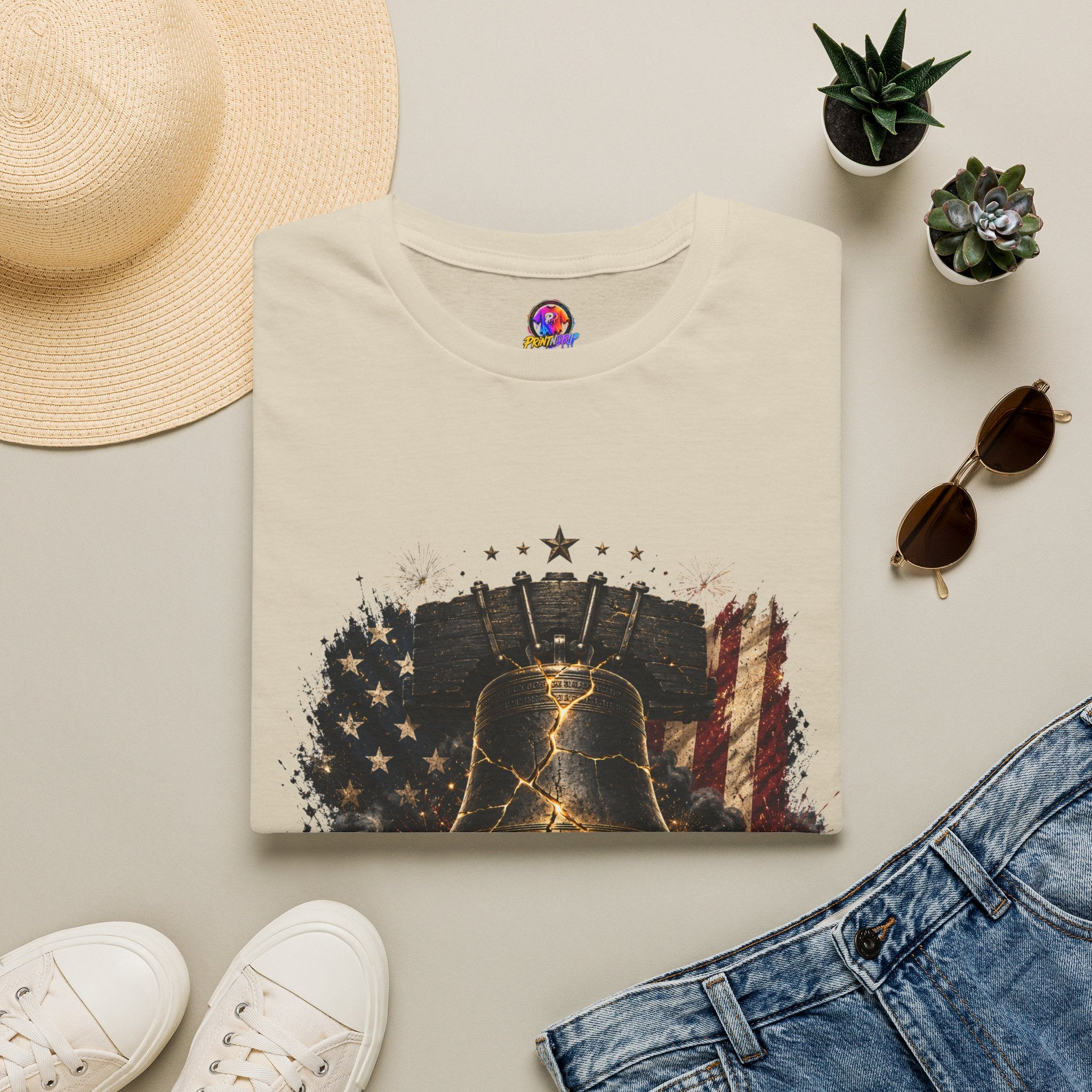 Liberty Has Scars T-Shirt — Vintage Liberty Bell Patriotic Tee