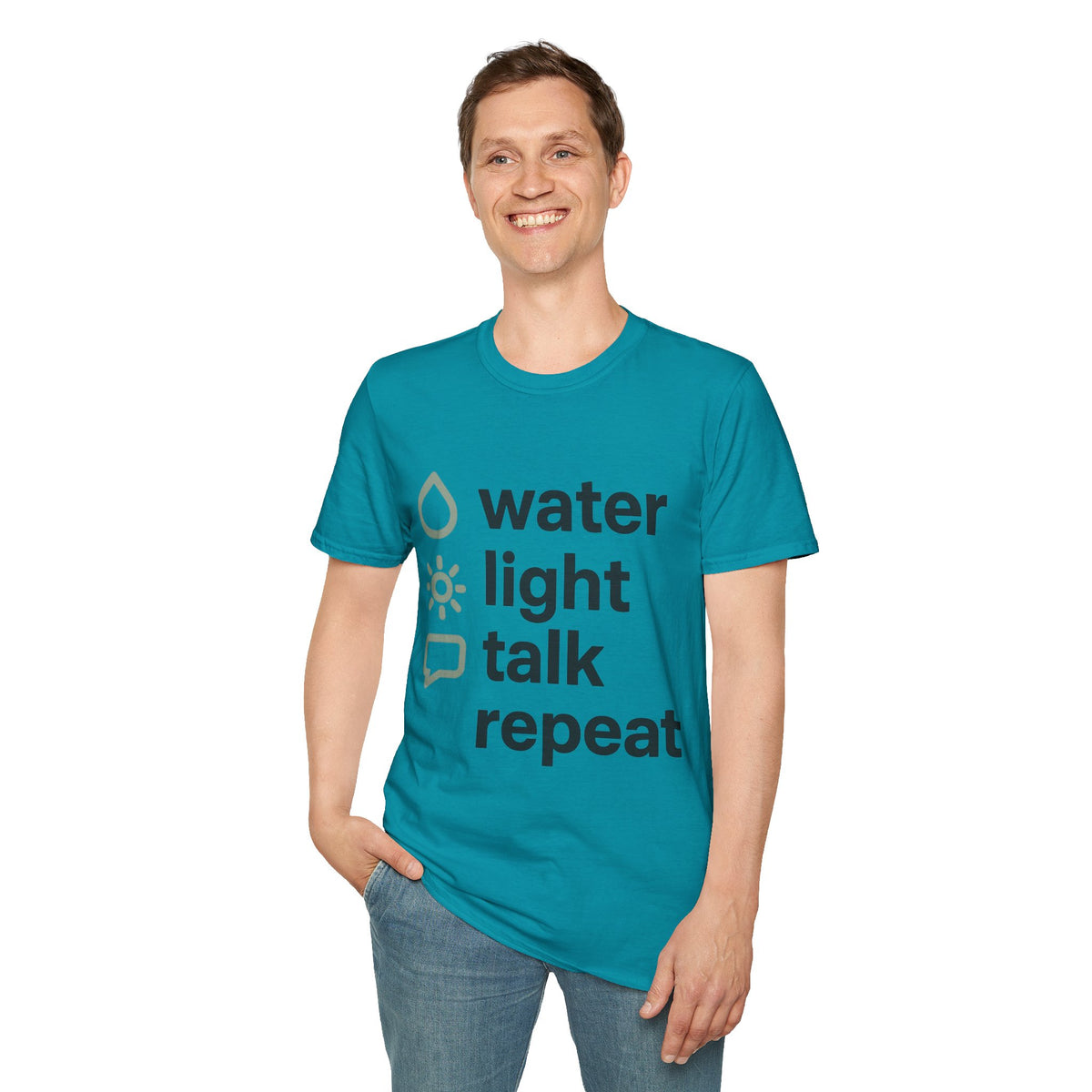 Eco Icons T-Shirt — Minimal 'water • light • forest' Graphic Tee - Trending Now - September 2026