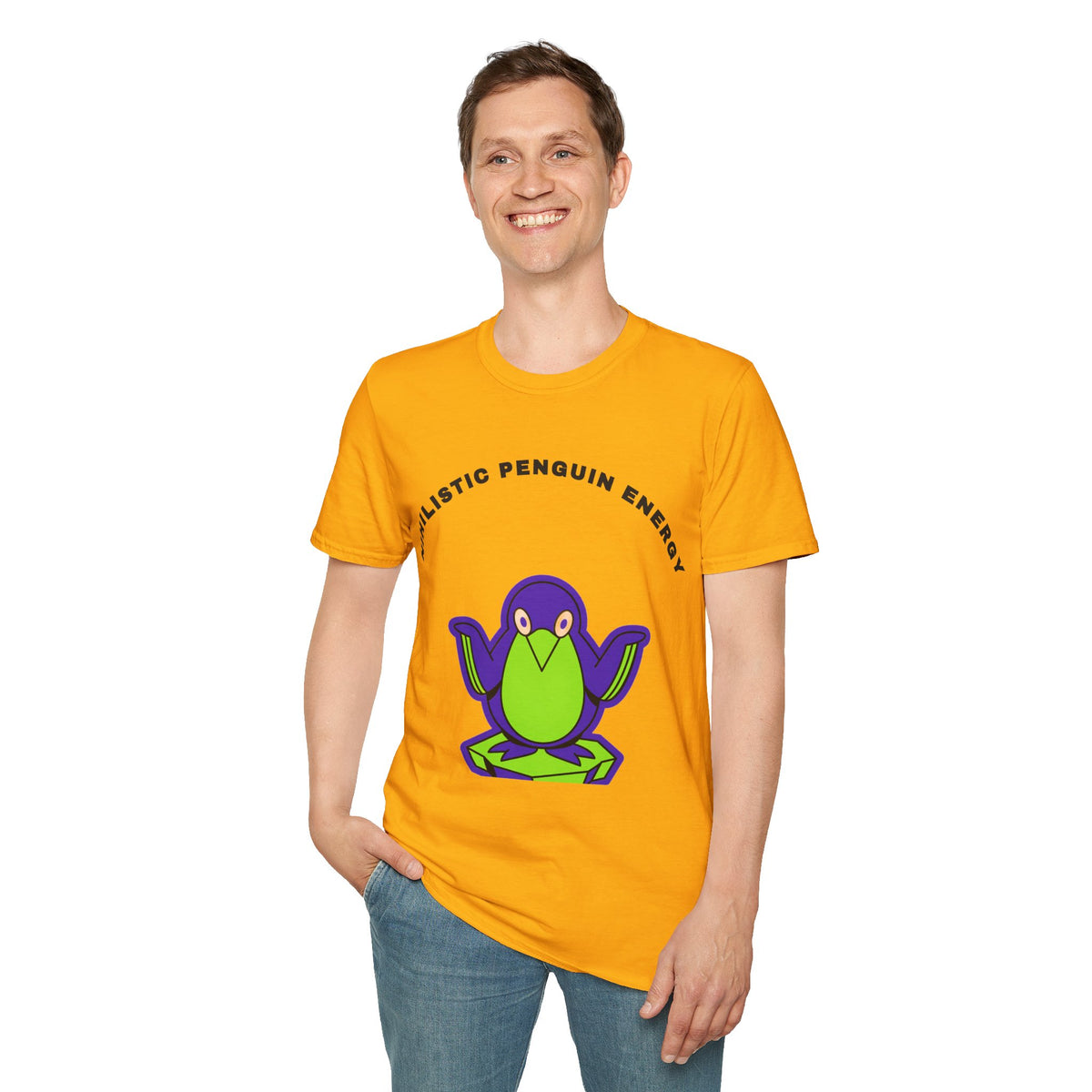 Penguin Energy T-Shirt — "Nihilistic Penguin Energy" Cute Cartoon Tee - Trending Now - September 2026