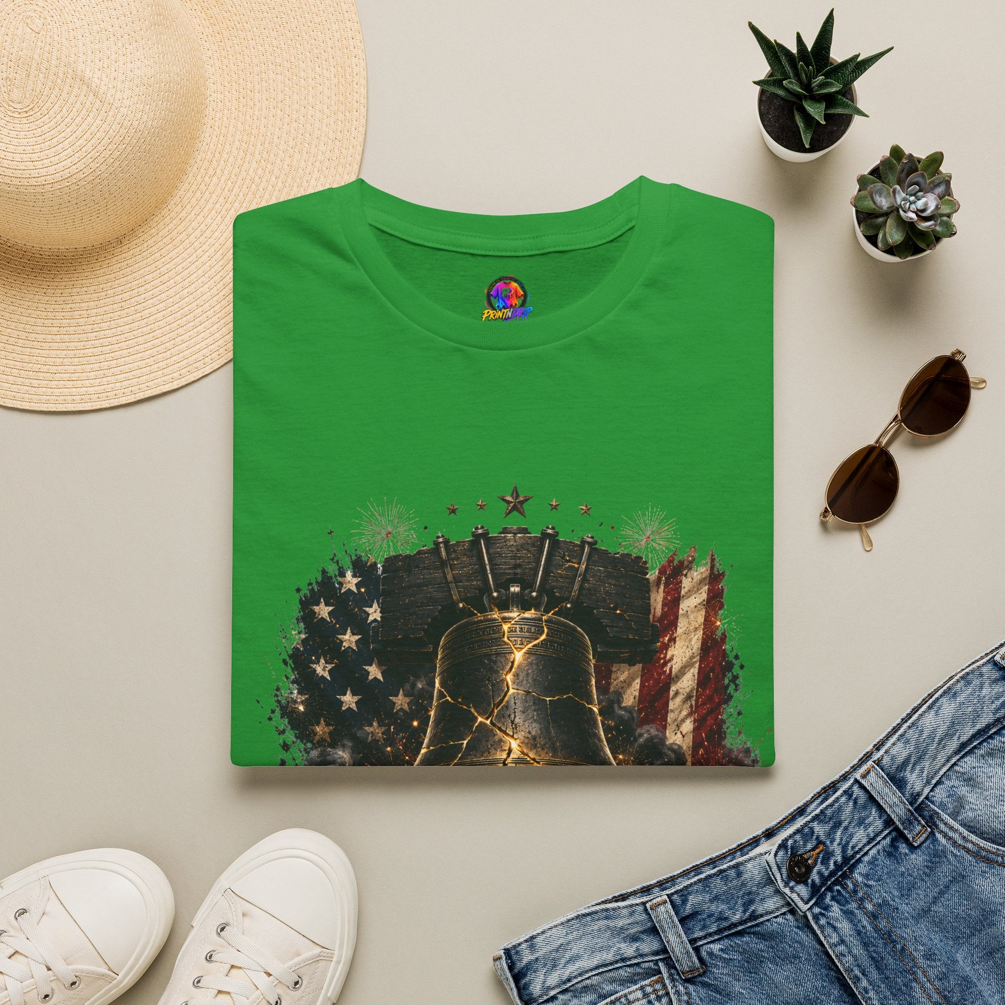 Liberty Has Scars T-Shirt — Vintage Liberty Bell Patriotic Tee