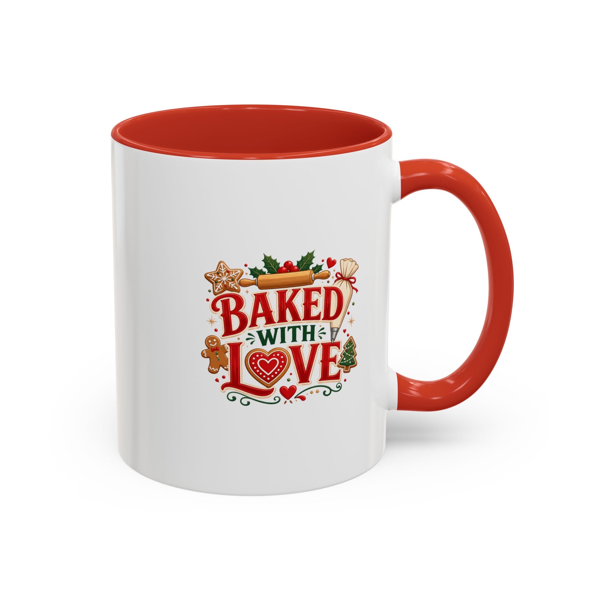 Baked With Love Coffee Mug — Holiday Baking Kitchen Gift