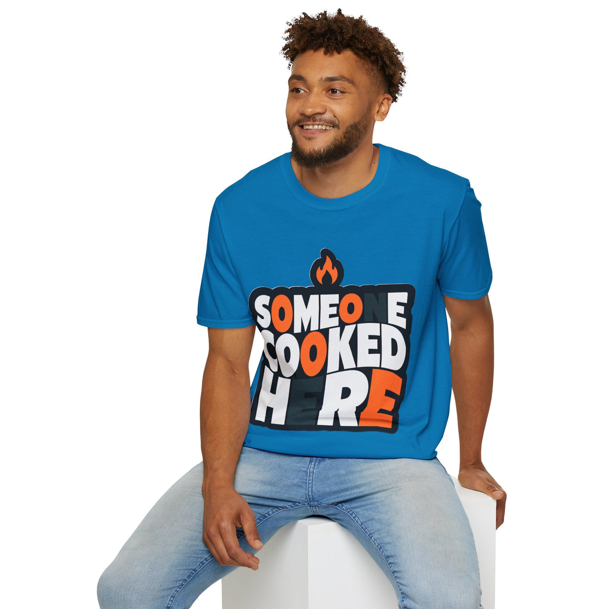 T-Shirt — "Someone Cooked Here" Funny Cooking Graphic Tee - Trending Now - August 2026