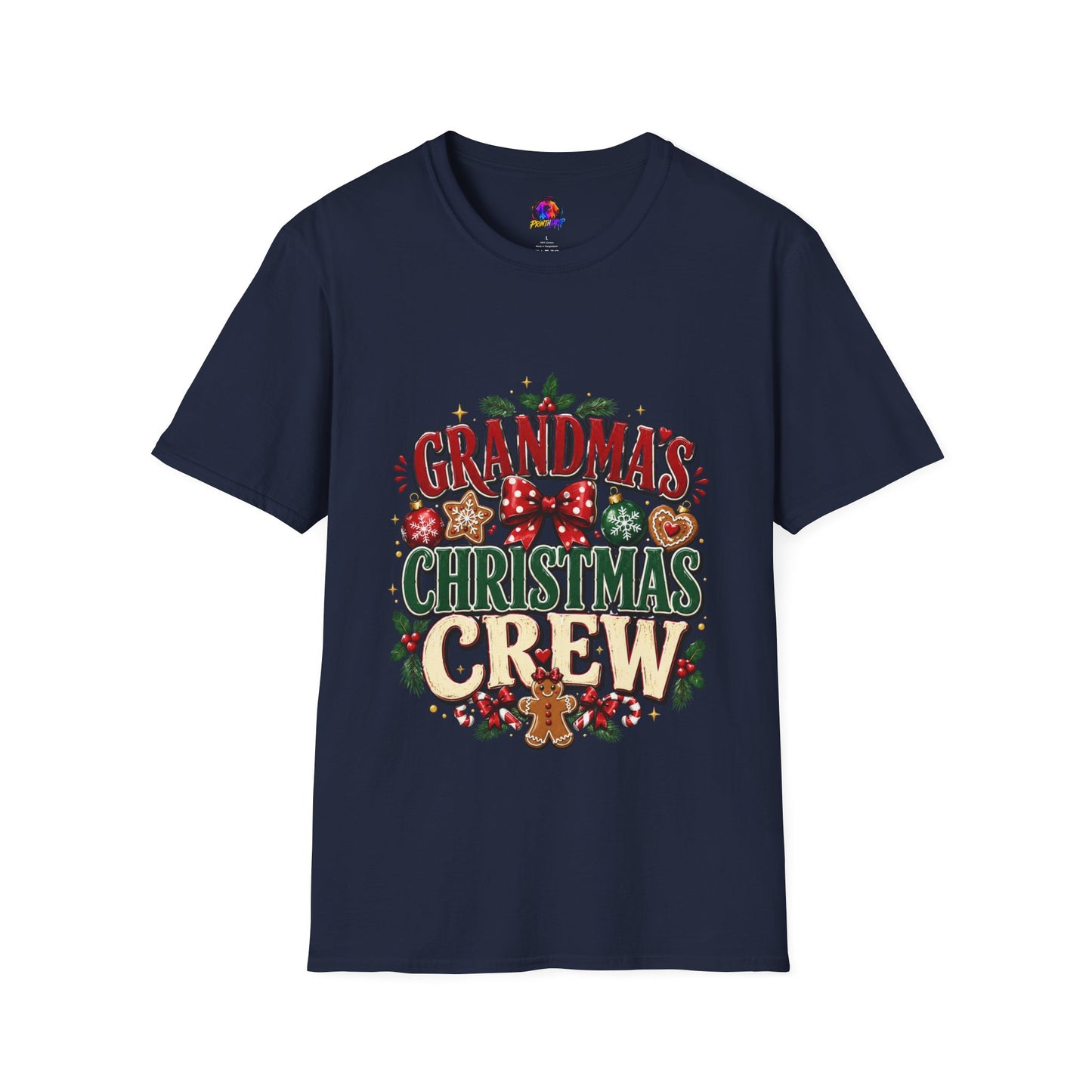 T-Shirt — Grandma's Christmas Crew Holiday Tee