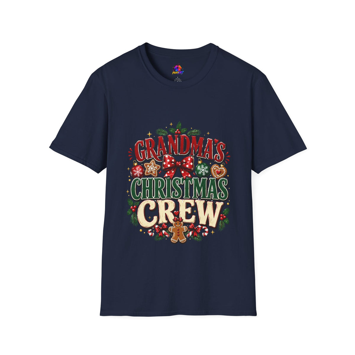 T-Shirt — Grandma's Christmas Crew Holiday Tee