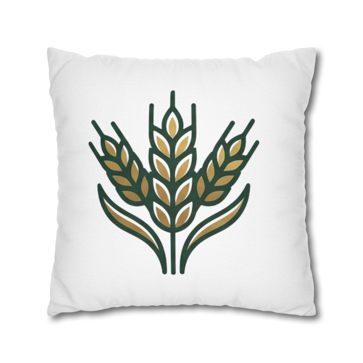 Virgo Wheat Meadow Decorative Pillowcase — Farmhouse Grain Throw Pillow Cover