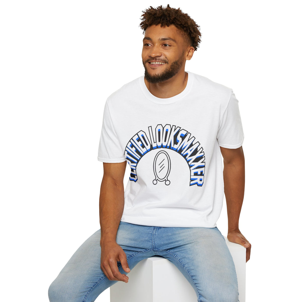 T-Shirt — "Certified Looksmaker" Graphic Tee with Hand Mirror Design - Trending Now - August 2026