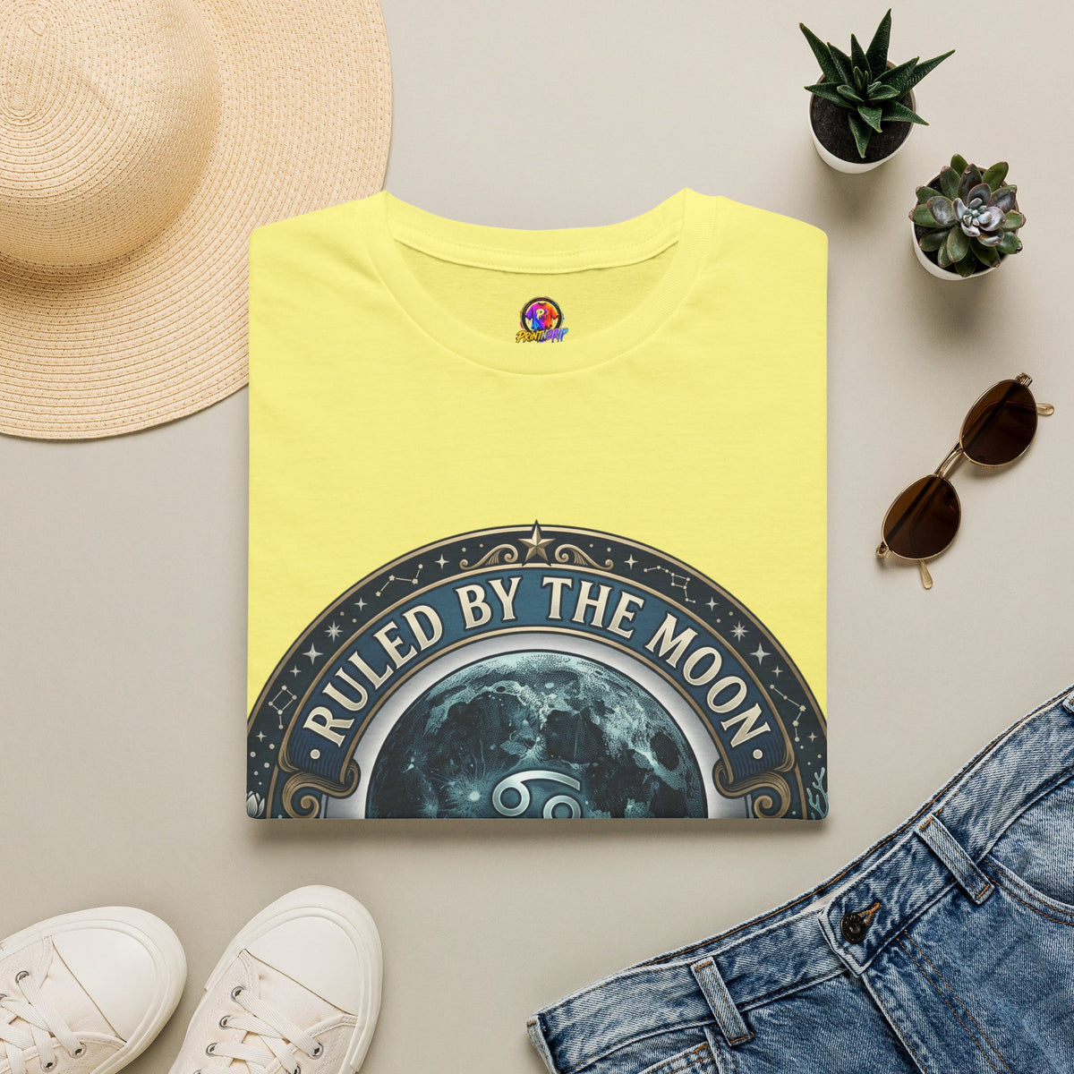 Ruled by the Moon T-Shirt — Moonphase Zodiac Graphic Tee