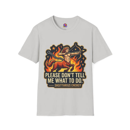 Sagittarius Archer T-Shirt — "Please Don't Tell Me What To Do" Zodiac Graphic