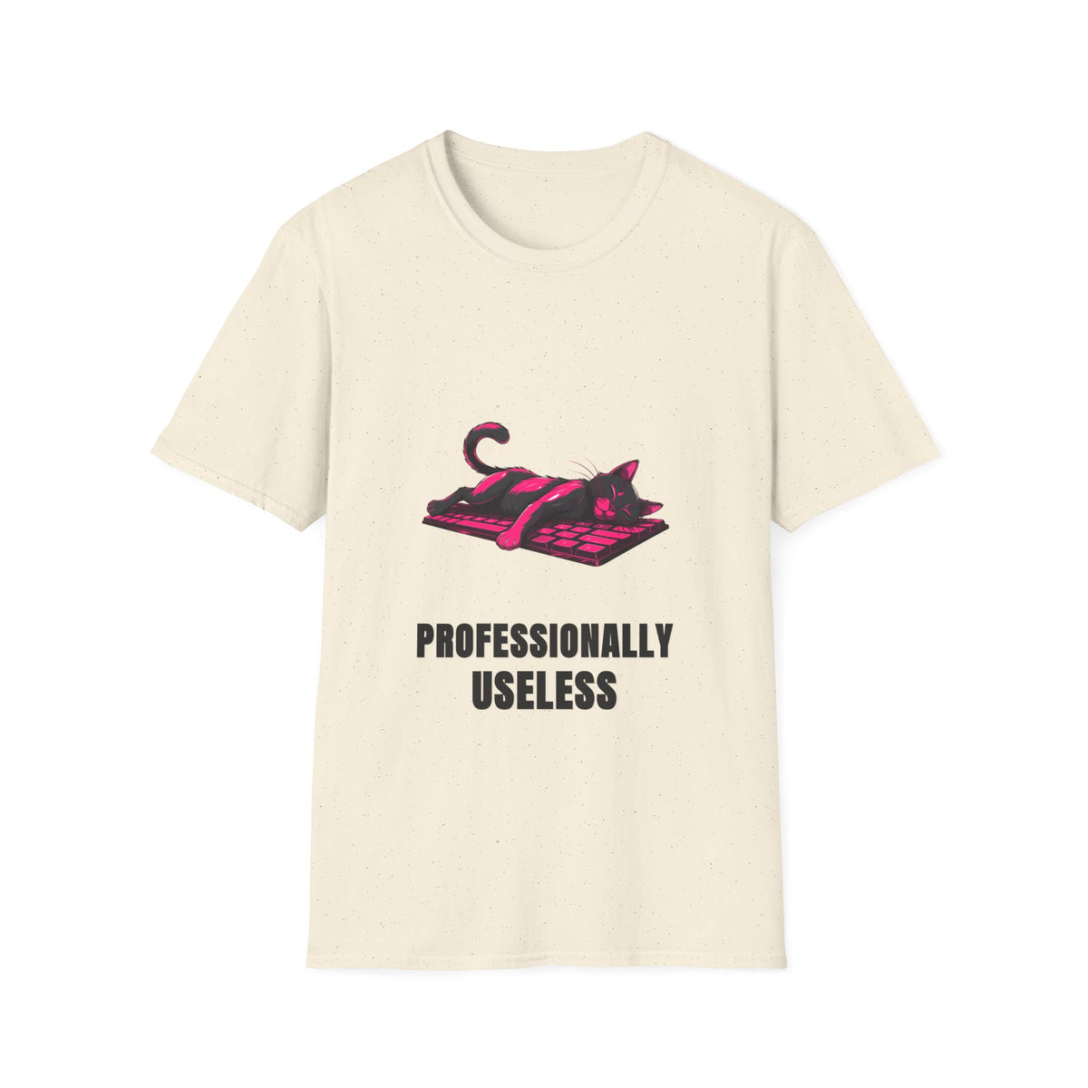 T‑Shirt — 'Professionally Useless' Relaxed Cat Graphic Tee - Trending Now - August 2026