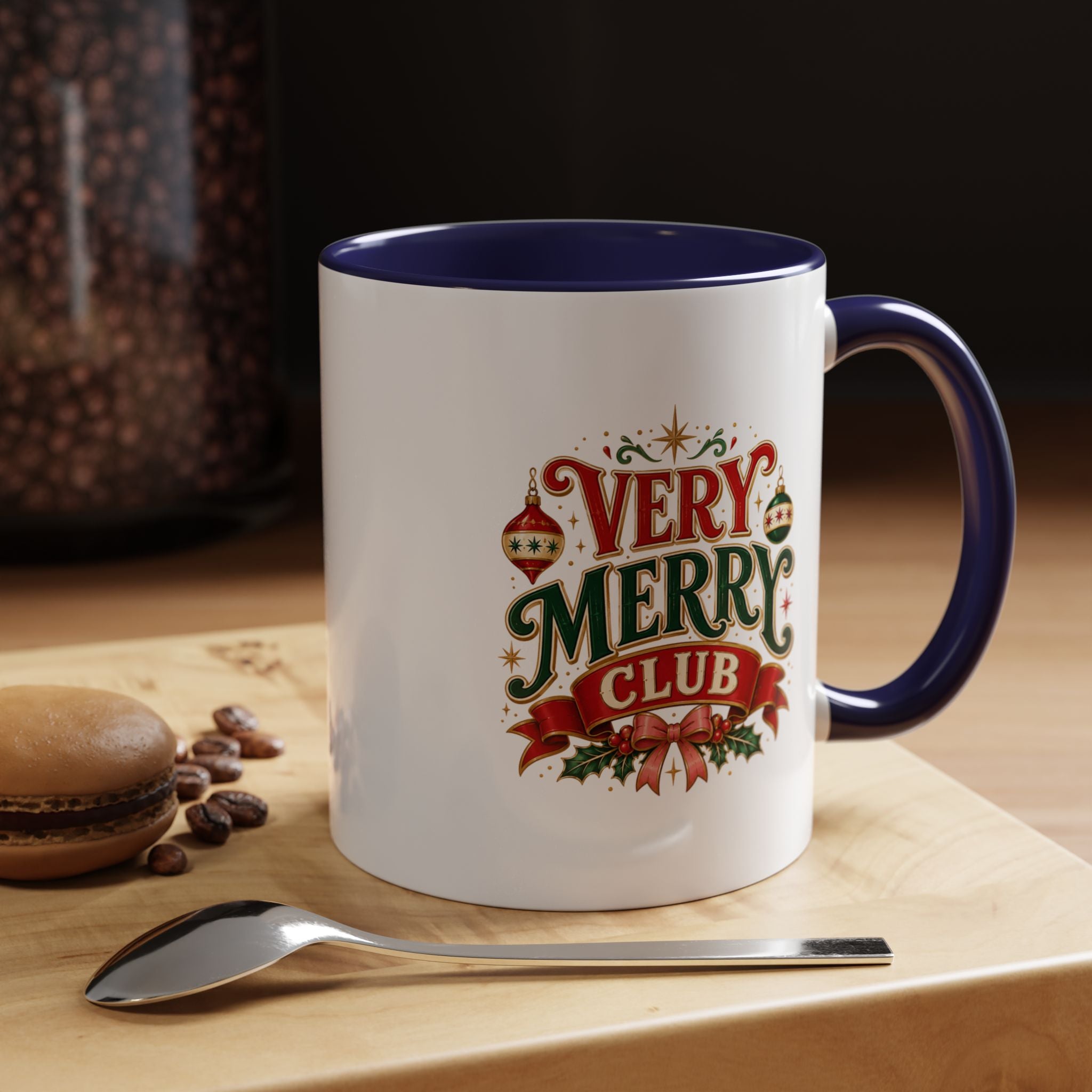 Very Merry Club Coffee Mug — Christmas Holiday Accent Mug