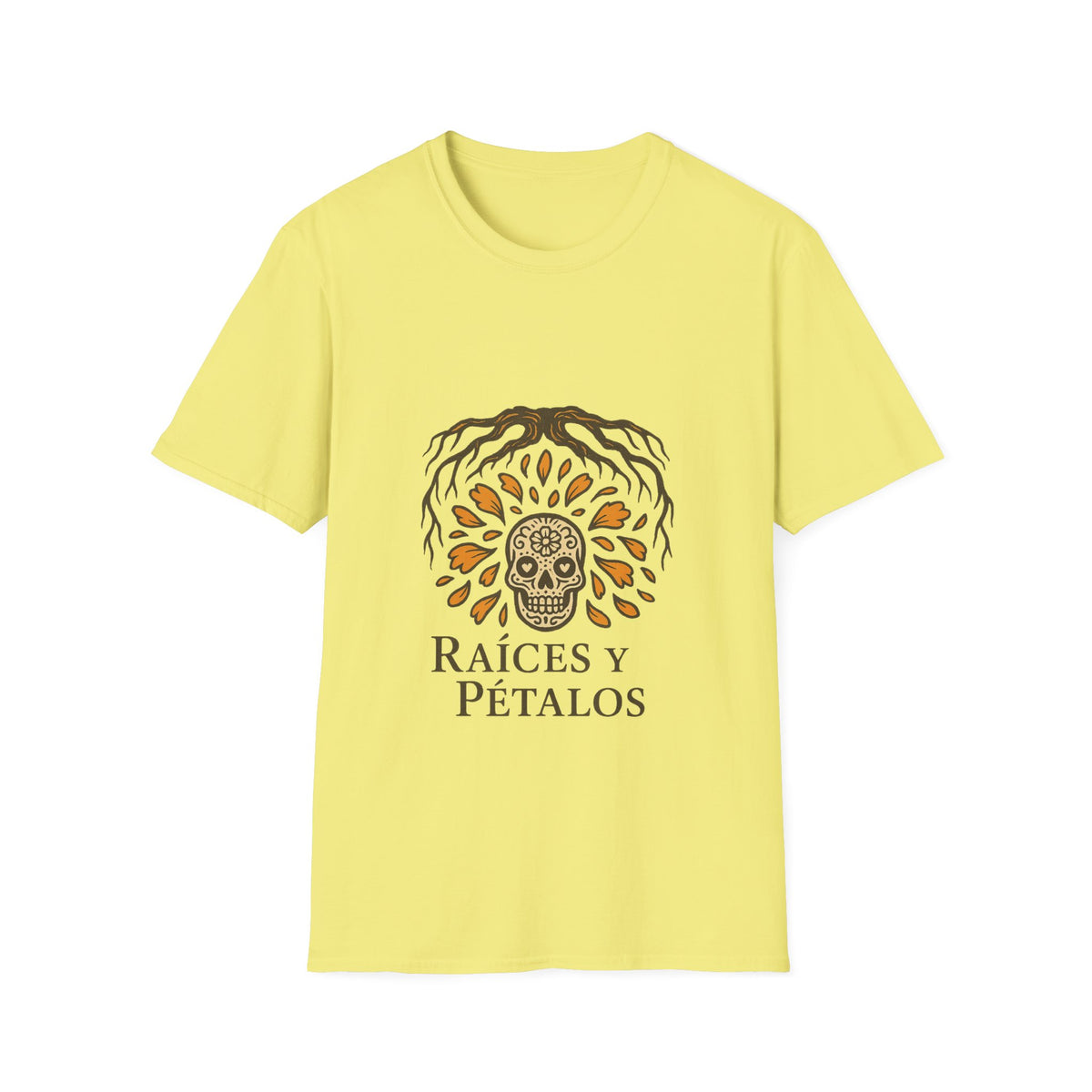 Raíces y Pétalos T-Shirt — Botanical Logo Tee - Trending Now - October 2026